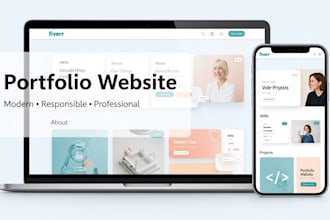 design and develop a professional portfolio website
