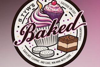 design a timeless and classic bakery logo for your brand