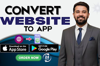 convert your website to android and ios app and publish on app stores
