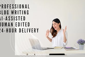 write high quality ai assisted blog posts or website content
