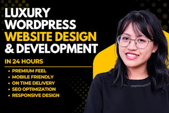 build luxury wordpress website design and website development