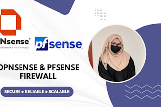 install and configure opnsense or pfsense firewall for secure networks