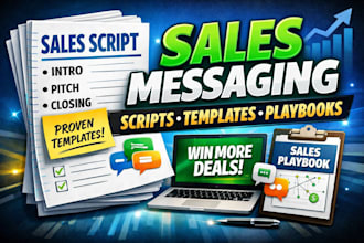 create sales scripts, templates and playbooks