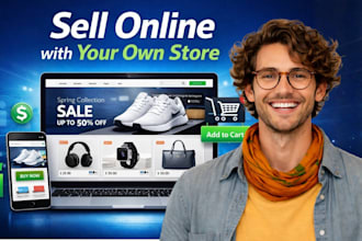 create a professional ecommerce website and chatbot ai