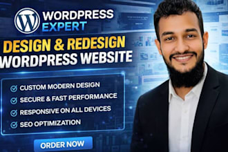 design, develop, redesign, clone, customize, and SEO optimized wordpress website