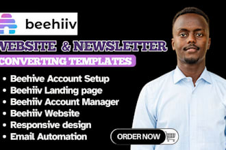 setup beehiiv newsletter beehiiv website beehiiv landing page beehive template