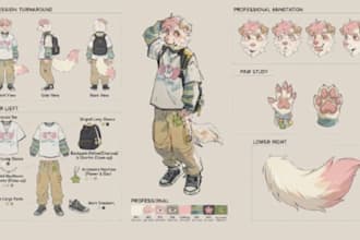 furry furry art furry ref sheet anthro oc antro ref sheet custom fursona