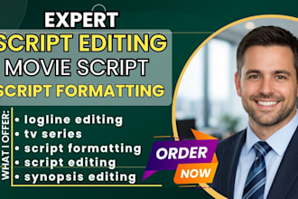 rewrite, edit, and format your screenplay, movie script, and feature film script