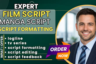 write and edit movie script screenplay film script youtube comedy script editing