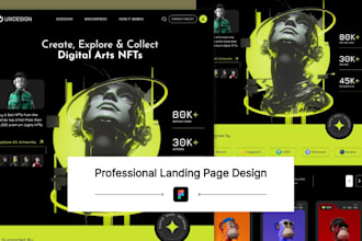 create landing page using figma