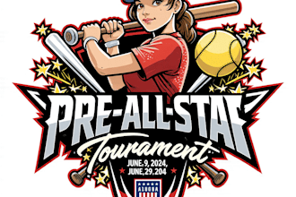 custom girls baseball logo design  modern and unique team branding