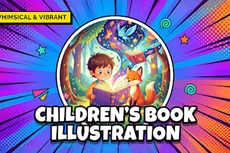 create children picture book and character design