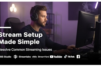l professionally set up obs studio and streamlabs for twitch, youtube, and kick