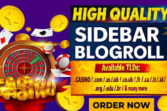 do powerful sidebar blogroll seo dofollow homepage backlinks