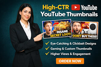 help to design a unique youtube thumbnail