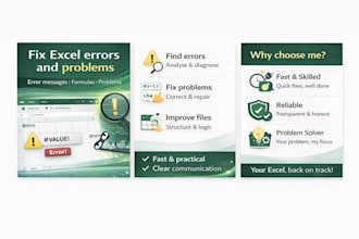 fix errors and problems in your excel file