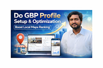 do gmb profile setup and gbp profile optimization to boost local maps ranking