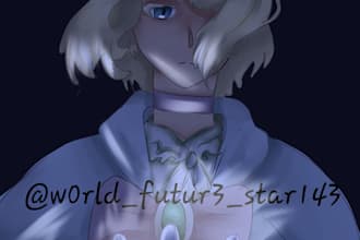 draw anime art cause im broke and need money