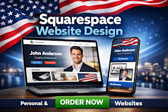 build squarespace website for personal or resume use in the united states