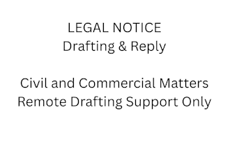 draft or reply to a legal notice for civil, matrimonial or commercial matters