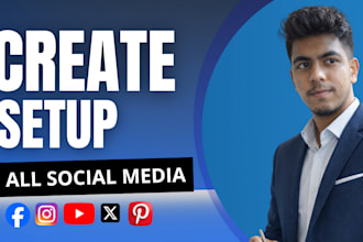 create and setup all social media busniess pages