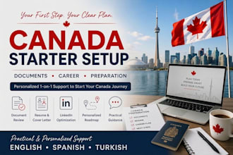 create your canada moving roadmap  and canadian resume