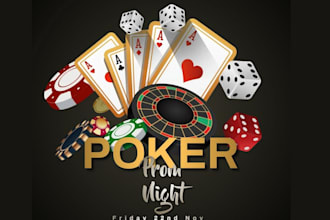 design professional  elegant poker logo poker chip for you
