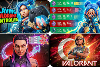 create an eye catching 3d valorant thumbnail