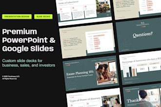design a premium powerpoint or google slide deck