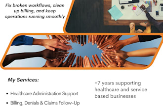 manage, optimize and streamline healthcare admin, billing, insurance workflows