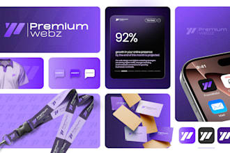 design a brand style guide, business logo, and brand book