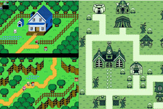 do pixel art isometric tileset, tile map, rpg tileset, game environment
