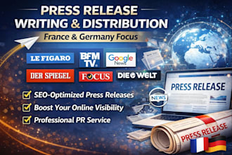do travel and tour press release distribution to france germán top media sites