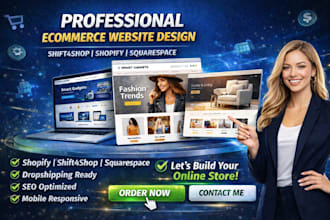 design shift4shop 3d cart website seo dropshipping squarespace shopify store