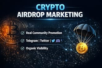 do professional crypto airdrop marketing to boost real users