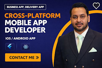 be mobile app developer ios android app using flutter or react native