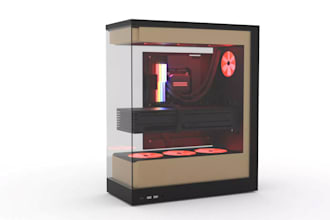 create computer gaming pc,mini build case,rgb pc cases or chassis,mid tower,stl