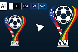 manually vector trace your logo or image to high resolution in 3 hours