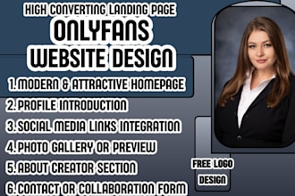 onlyfans landing page creator landing page website influencer landing page