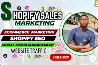 do shopify marketing, shopify seo traffic ecommerce marketing to boost sales