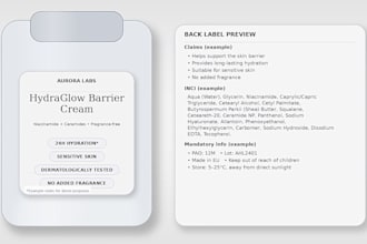 review your cosmetic label and inci for eu compliance risks