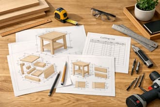 make professional DIY woodworking plans with exact measurements and cut