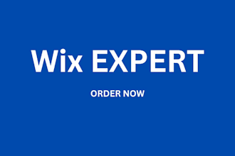 professional wix landing page with booking setup wix website design