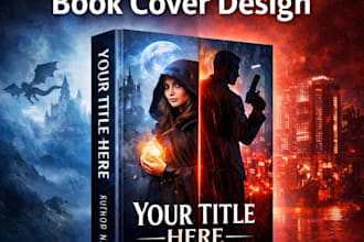 design a professional book cover for fiction and nonfiction books