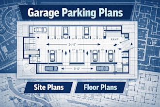 design garage parking plans architectural drawings site and floor plans