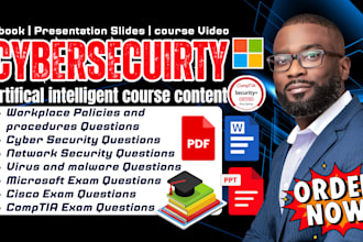 do cybersecurity presentation slides, project report, tech investor deck