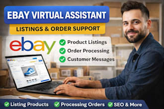 handle ebay listings, orders, and customer messages