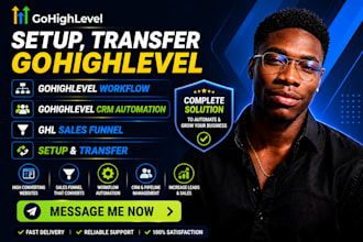 setup transfer gohighlevel workflow gohighlevel CRM automation ghl sales funnel