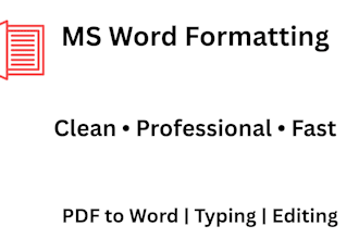 format, edit, and retype documents in ms word