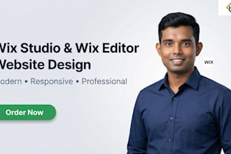 create a professional wix studio or wix editor website